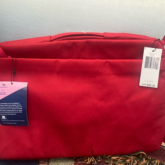 🔴Vera Bradley Laptop Bag “ Cardinal Red” - Picture 3 of 8